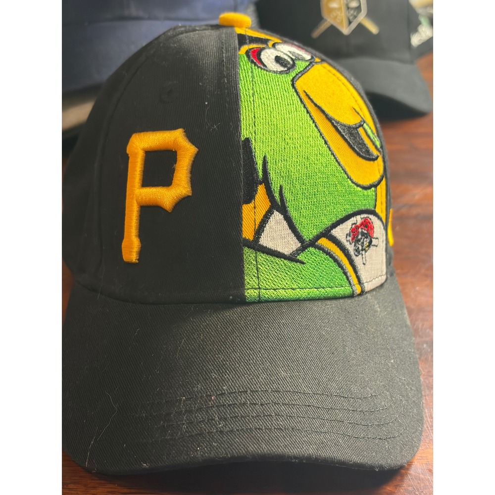 New Era 9FORTY Pittsburgh Pirates Youth Hat Black Yellow MLB Pirate Parrot Cap